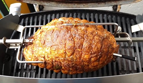 Schweinerollbraten vom Drehspieß