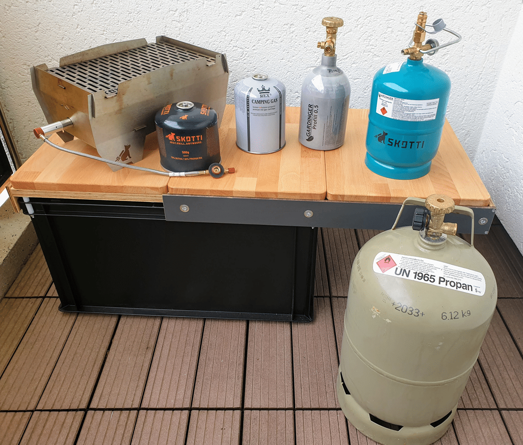 Ein Vergleich von Gasflaschen für den Skotti Grill